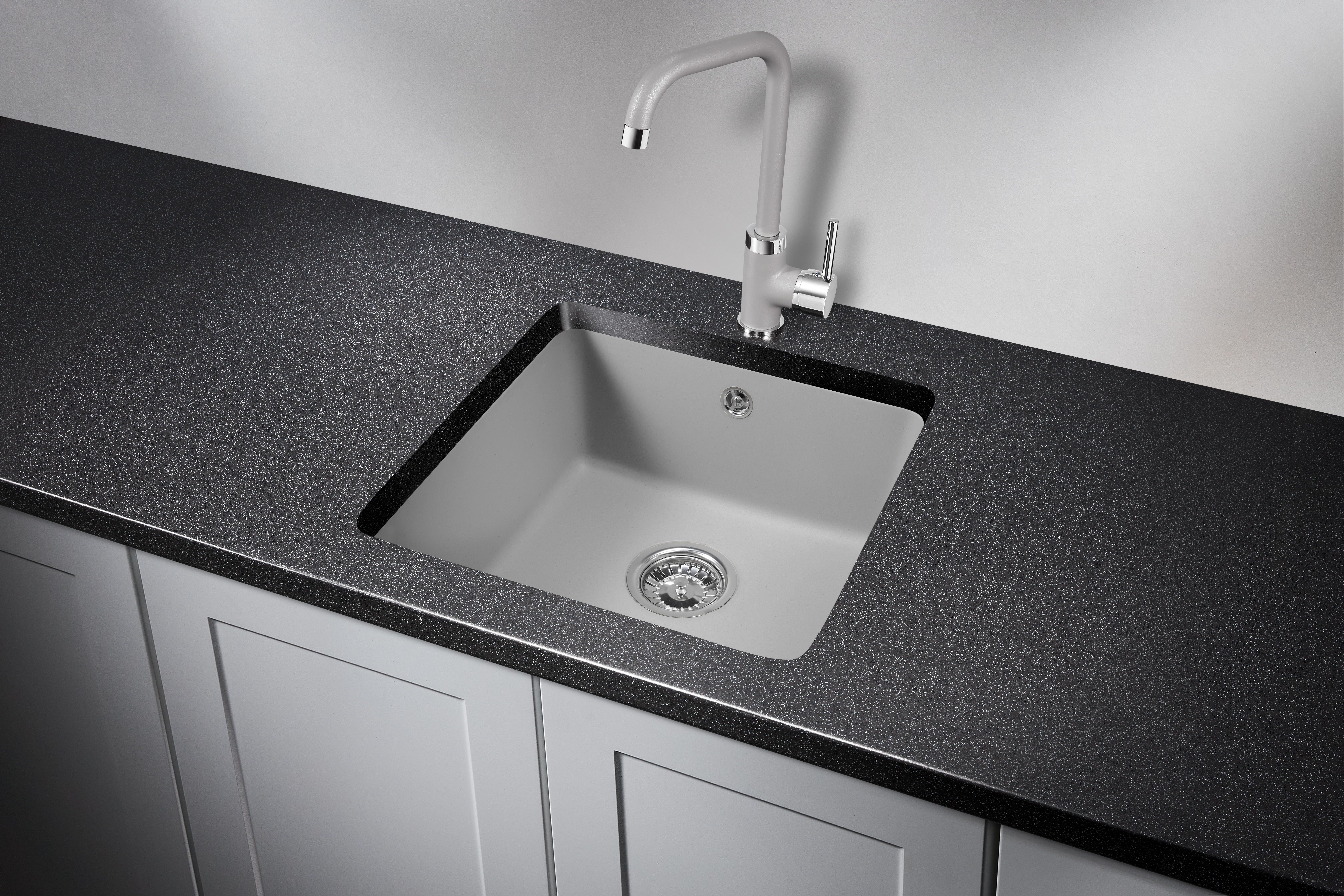 3801, АЛЮМИНИУМ, кухонная мойка, кварц