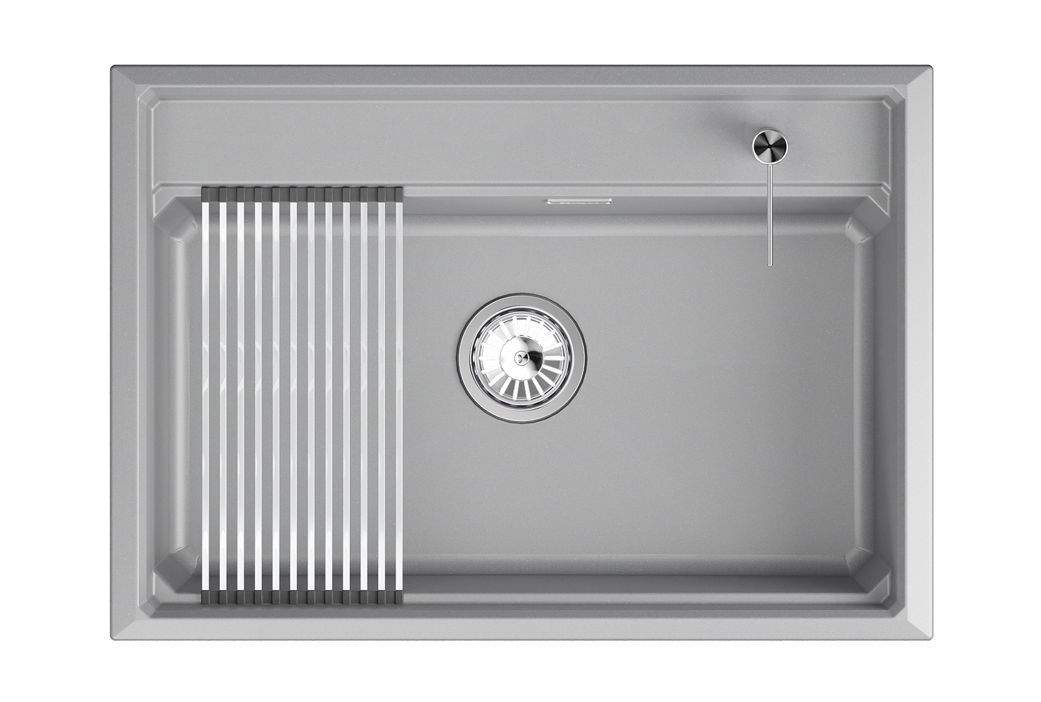 KS-7301i, АЛЮМИНИУМ, кухонная мойка, кварц