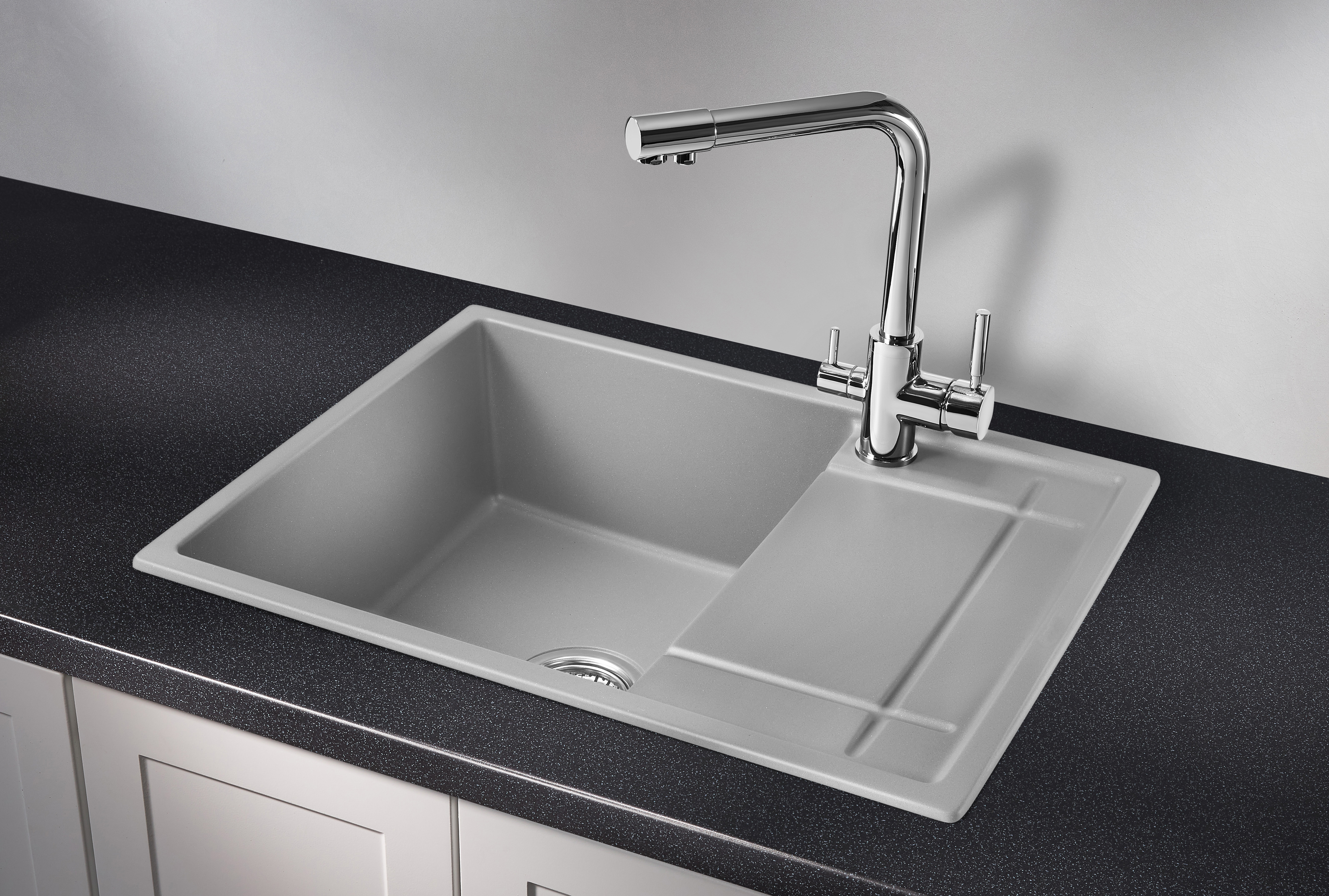 6501, АЛЮМИНИУМ, кухонная мойка, кварц