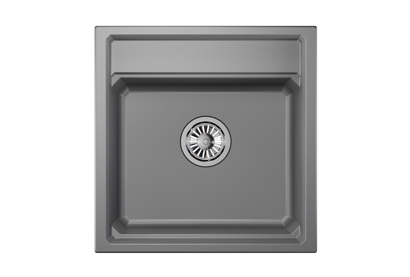 KS-5002, АЛЮМИНИУМ  кухонная мойка, кварц