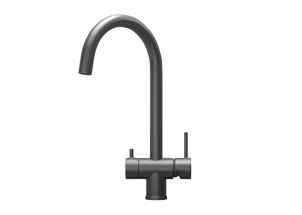 KS-7104, ГРАФИТ МАТОВЫЙ, СМЕСИТЕЛЬ КУХОННЫЙ